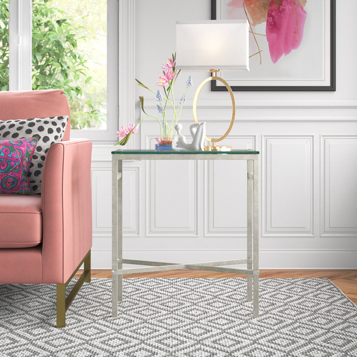 Etta Avenue™ Genevieve Glass End Table & Reviews Wayfair